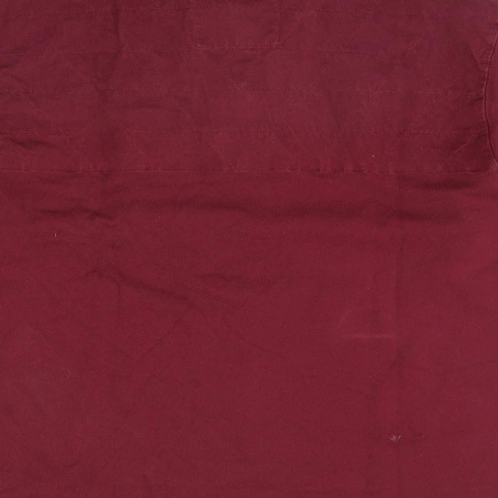 m&s Mens Red   Henley Jumper Size M