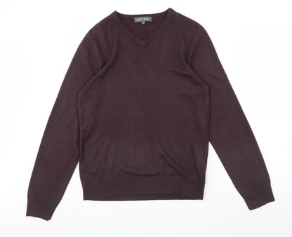 m&s Mens Purple   Pullover Jumper Size M