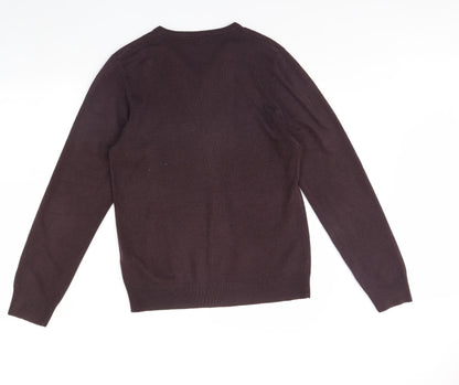 m&s Mens Purple   Pullover Jumper Size M