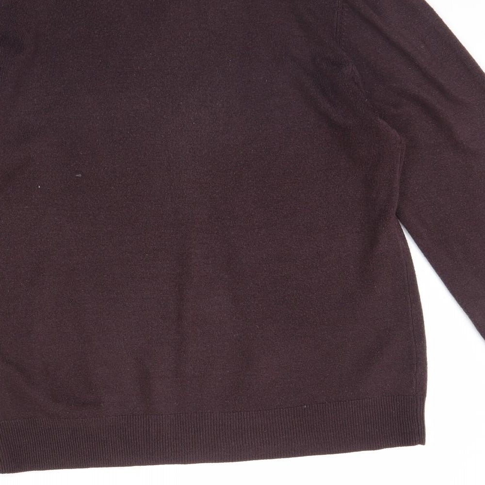 m&s Mens Purple   Pullover Jumper Size M