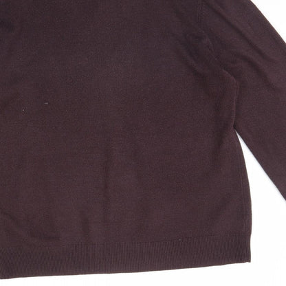 m&s Mens Purple   Pullover Jumper Size M