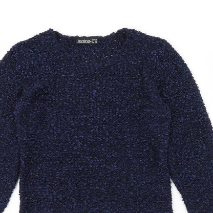 Janina Womens Blue   Pullover Jumper Size 8