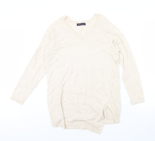 Womens UK Size 14 M&S Beige Pullover Jumper