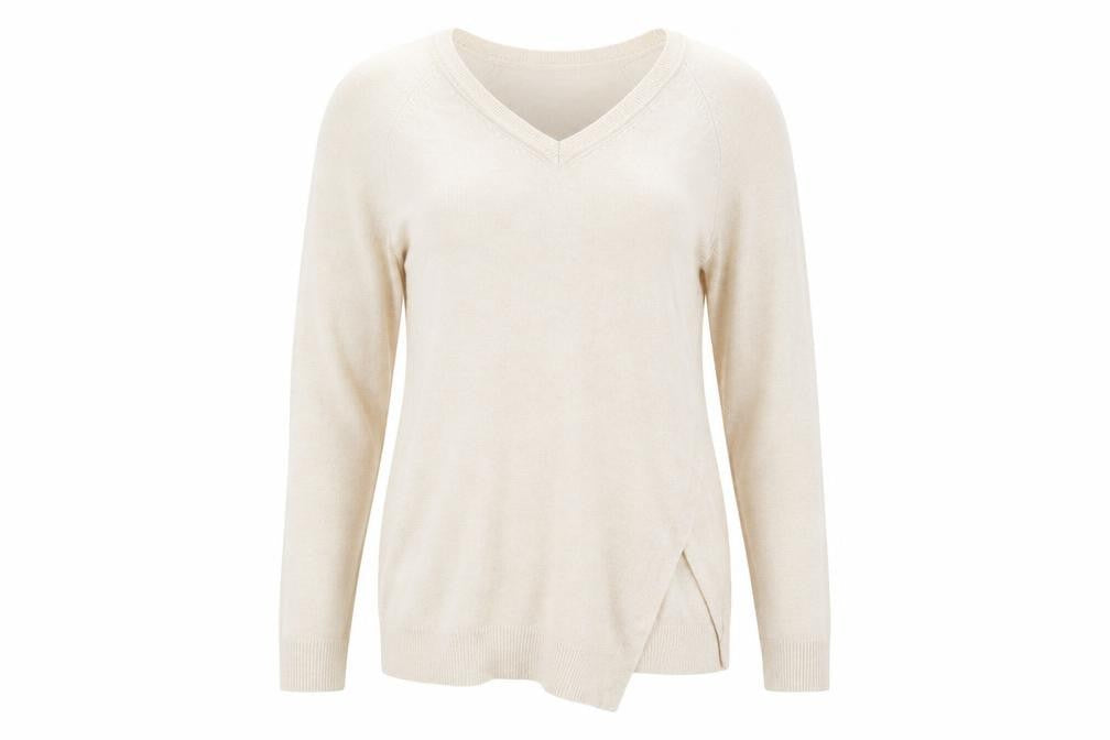 Womens UK Size 14 M&S Beige Pullover Jumper