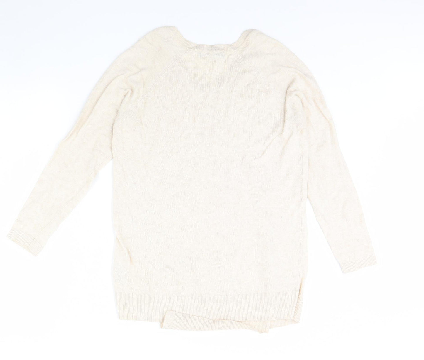 Womens UK Size 14 M&S Beige Pullover Jumper