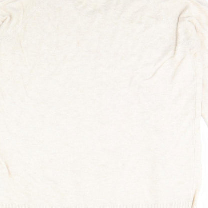 Womens UK Size 14 M&S Beige Pullover Jumper