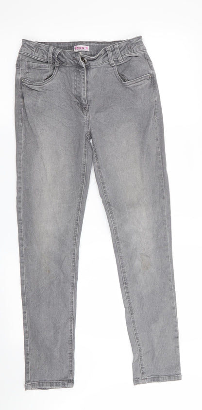 Young Style Girls Grey   Skinny Jeans Size 13-14 Years