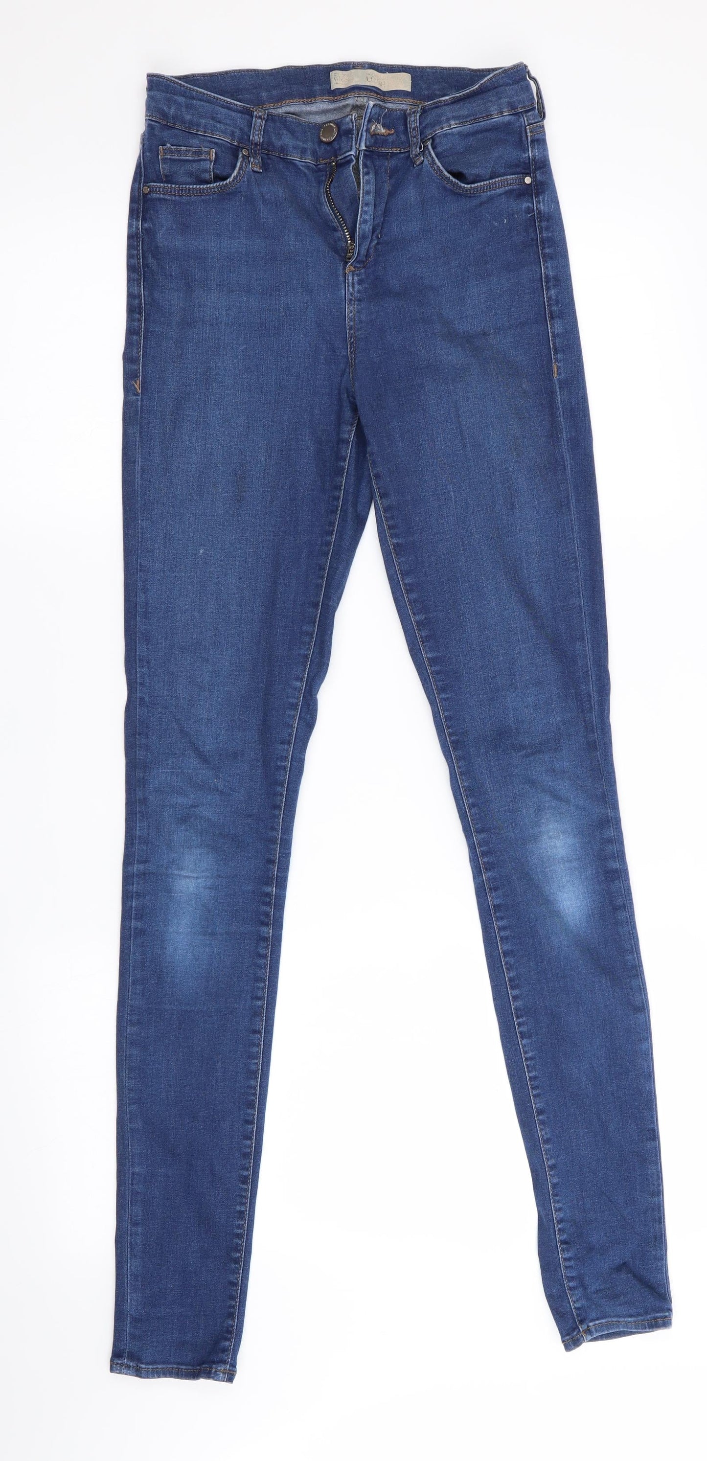 Mens UK Size 26 in Topman Regular Fit Skinny Blue Jeans