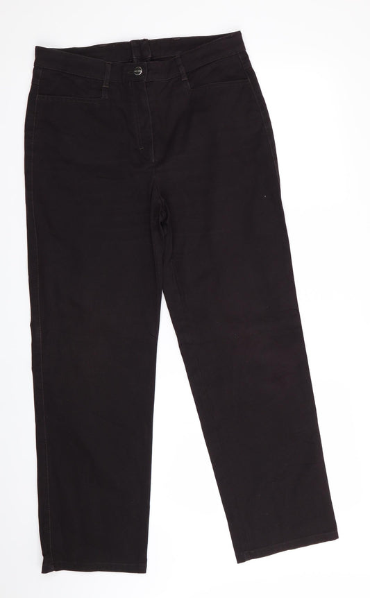 Womens UK Size 10 ZERRES Regular Fit  Brown Trousers