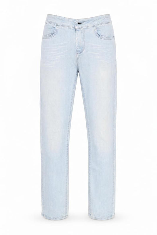 Mens UK Size M Global Funk Regular Fit Straight Blue Jeans