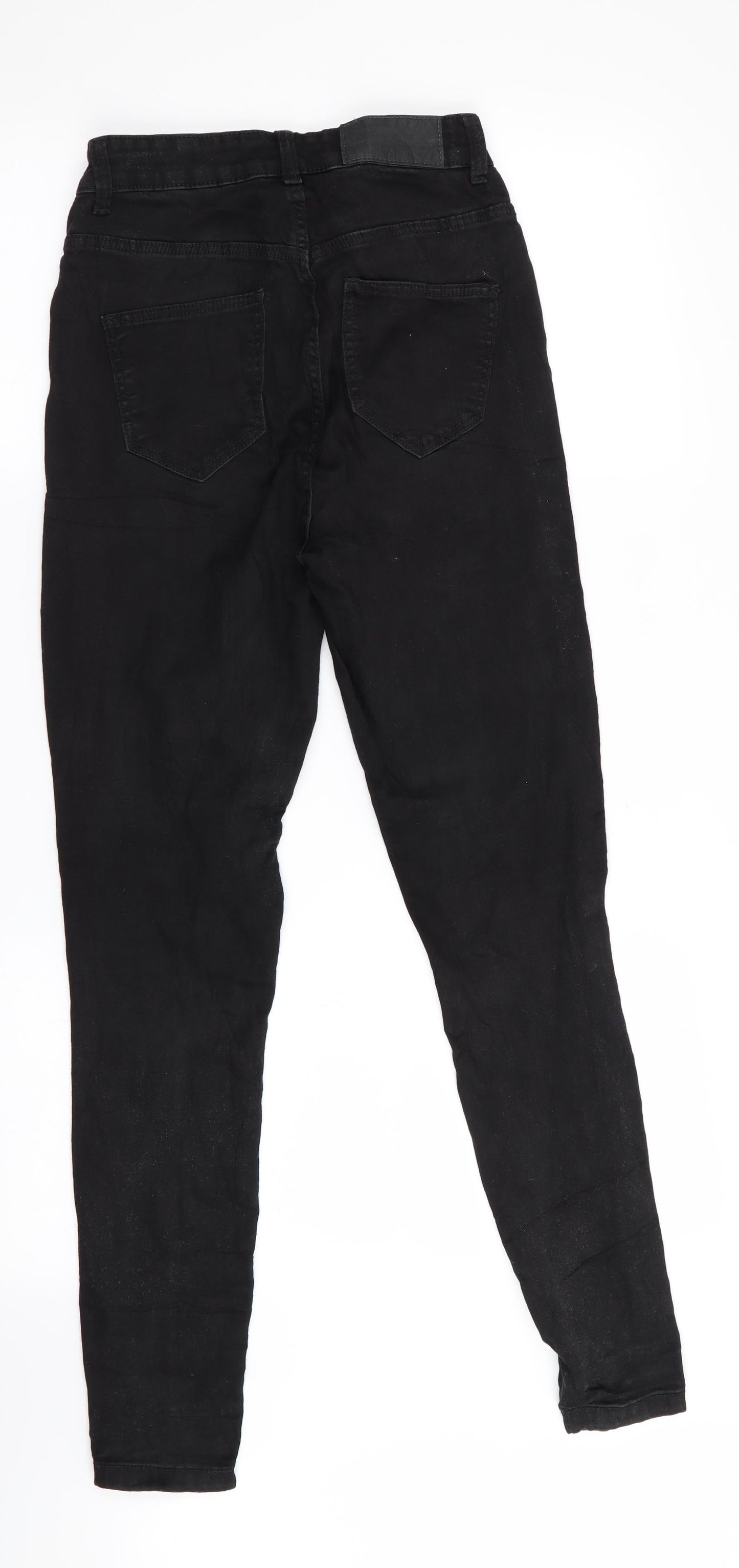 Mens UK Size 26 in Noisy may Regular Fit Skinny Black Jeans