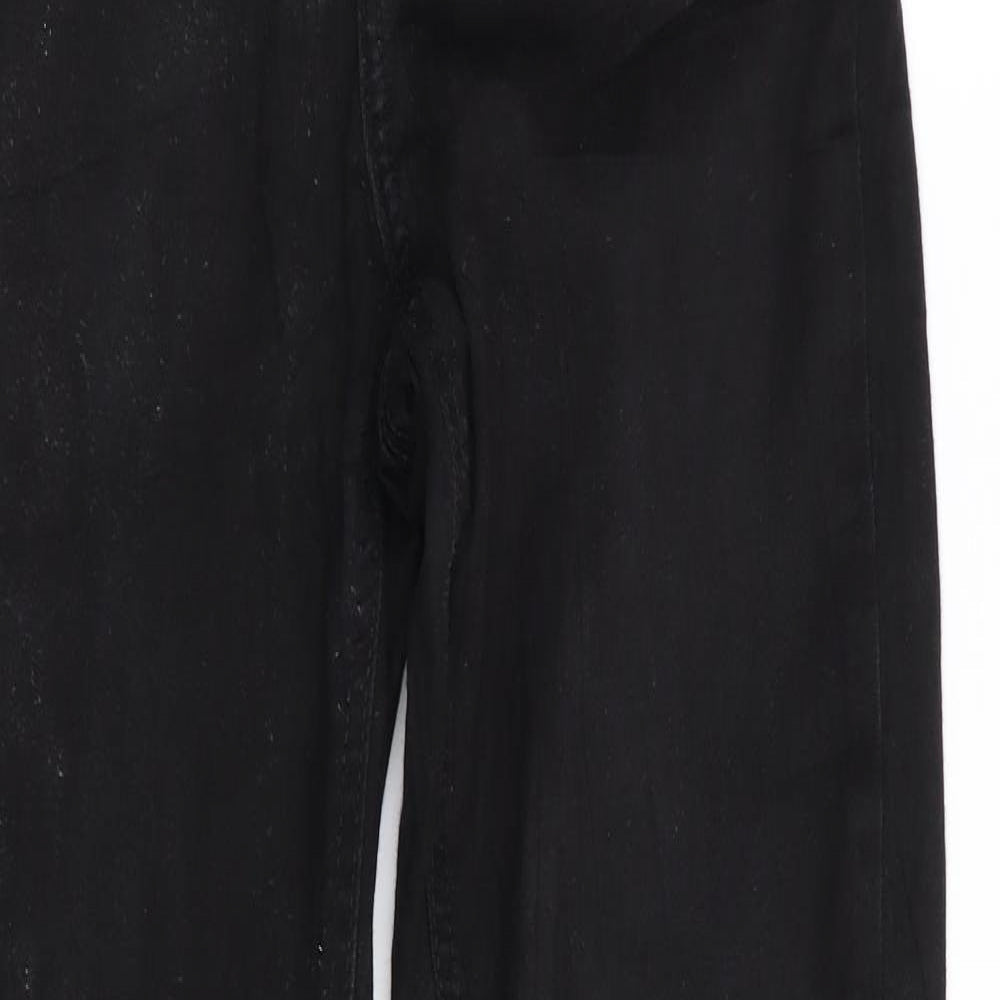 Mens UK Size 26 in Noisy may Regular Fit Skinny Black Jeans
