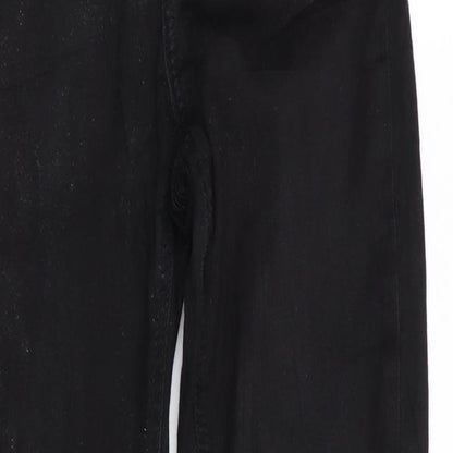 Mens UK Size 26 in Noisy may Regular Fit Skinny Black Jeans