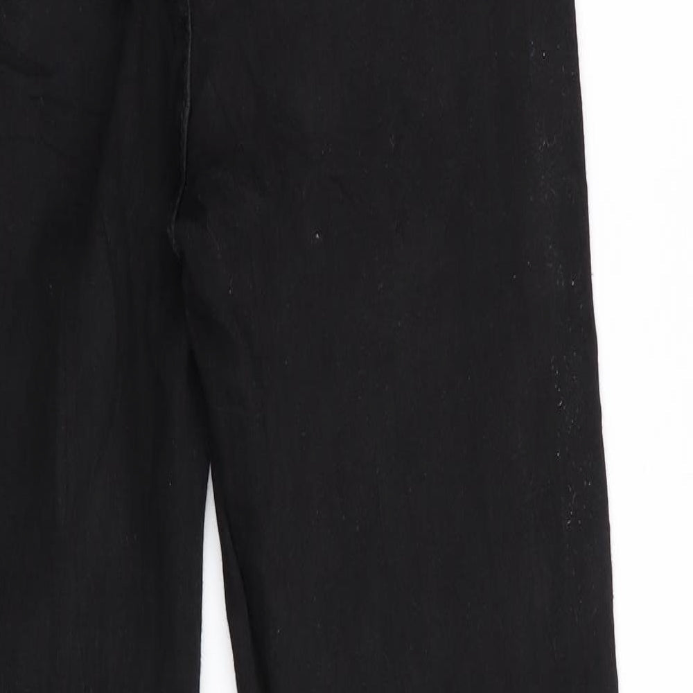 Mens UK Size 26 in Noisy may Regular Fit Skinny Black Jeans