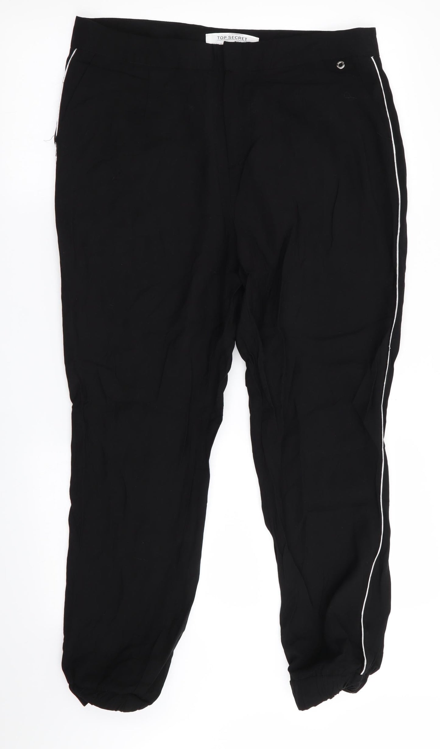 Top Secret Woman Womens Black   Jogger Trousers Size 10 L26 in