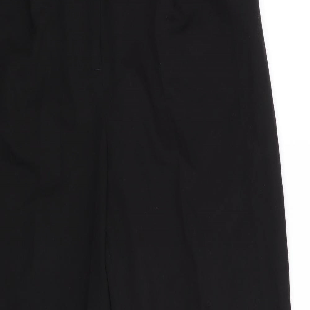 New Look Womens Black   Trousers  Size 12 L27 in - Park back elastication