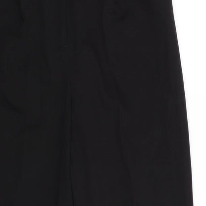 New Look Womens Black   Trousers  Size 12 L27 in - Park back elastication