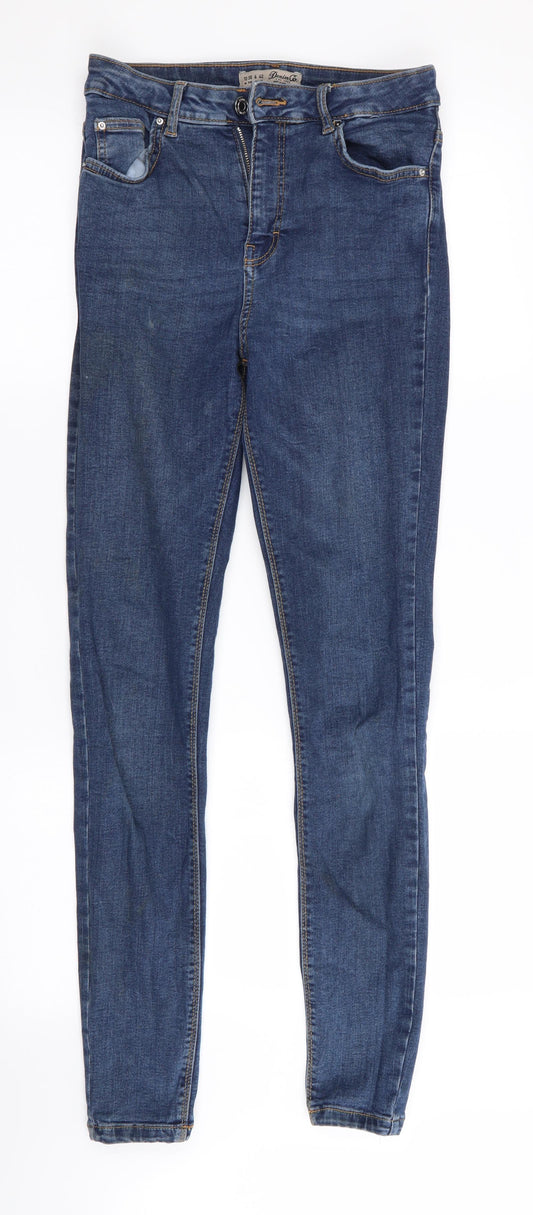 Denim Co Womens Blue   Skinny Jeans Size 10 L30 in