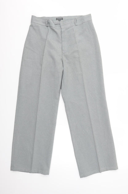 Womens UK Size 14 Street One Regular Fit Dress Pants Grey Trousers