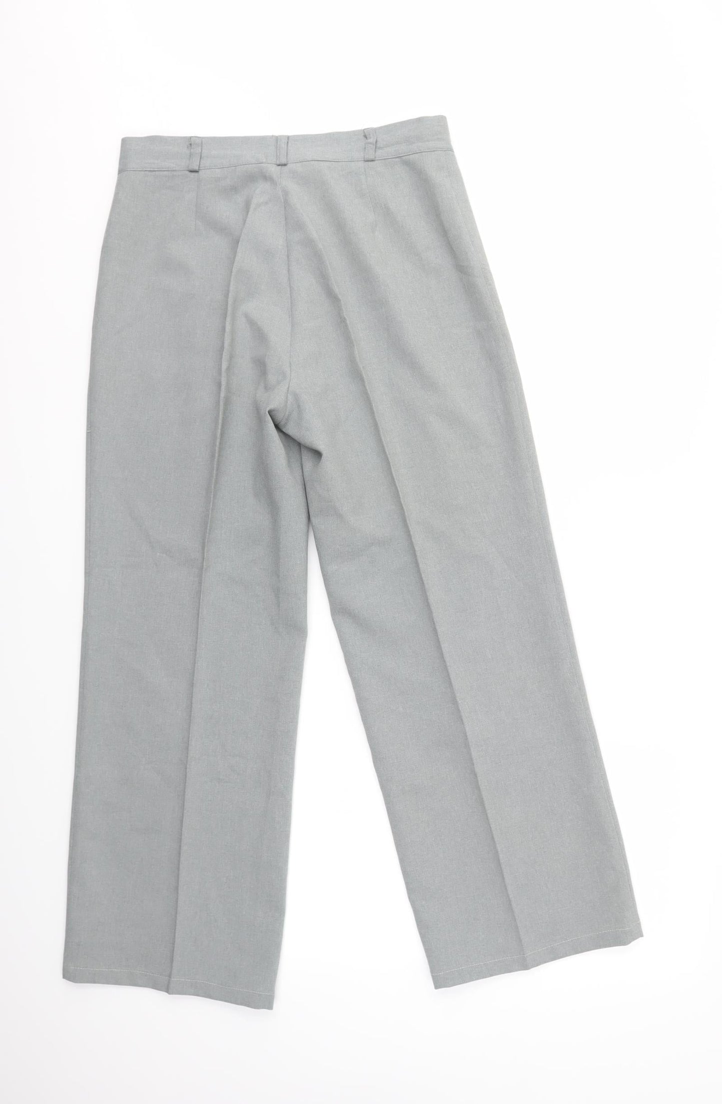 Womens UK Size 14 Street One Regular Fit Dress Pants Grey Trousers