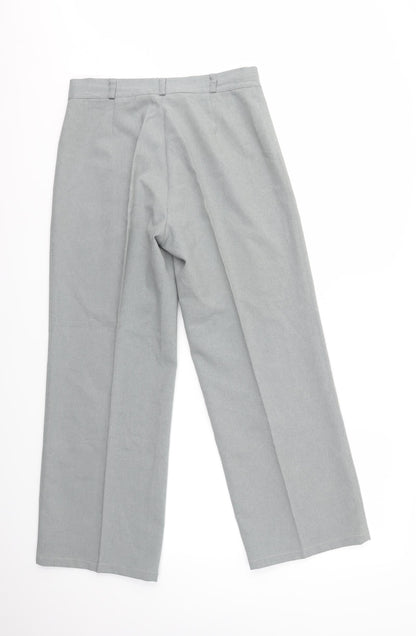 Womens UK Size 14 Street One Regular Fit Dress Pants Grey Trousers