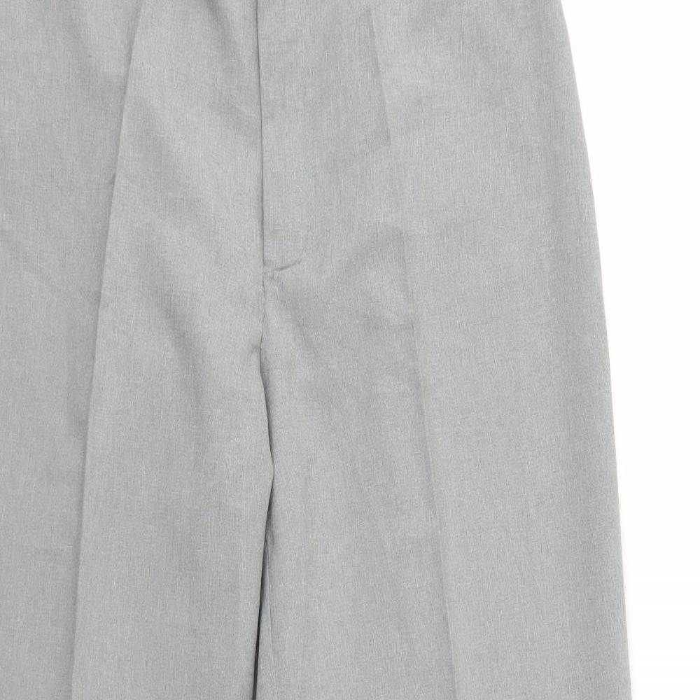 Womens UK Size 14 Street One Regular Fit Dress Pants Grey Trousers