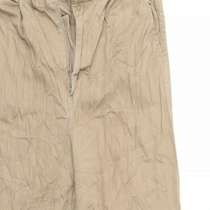 Womens UK Size S Astradivarius Regular Fit Chino Brown Trousers