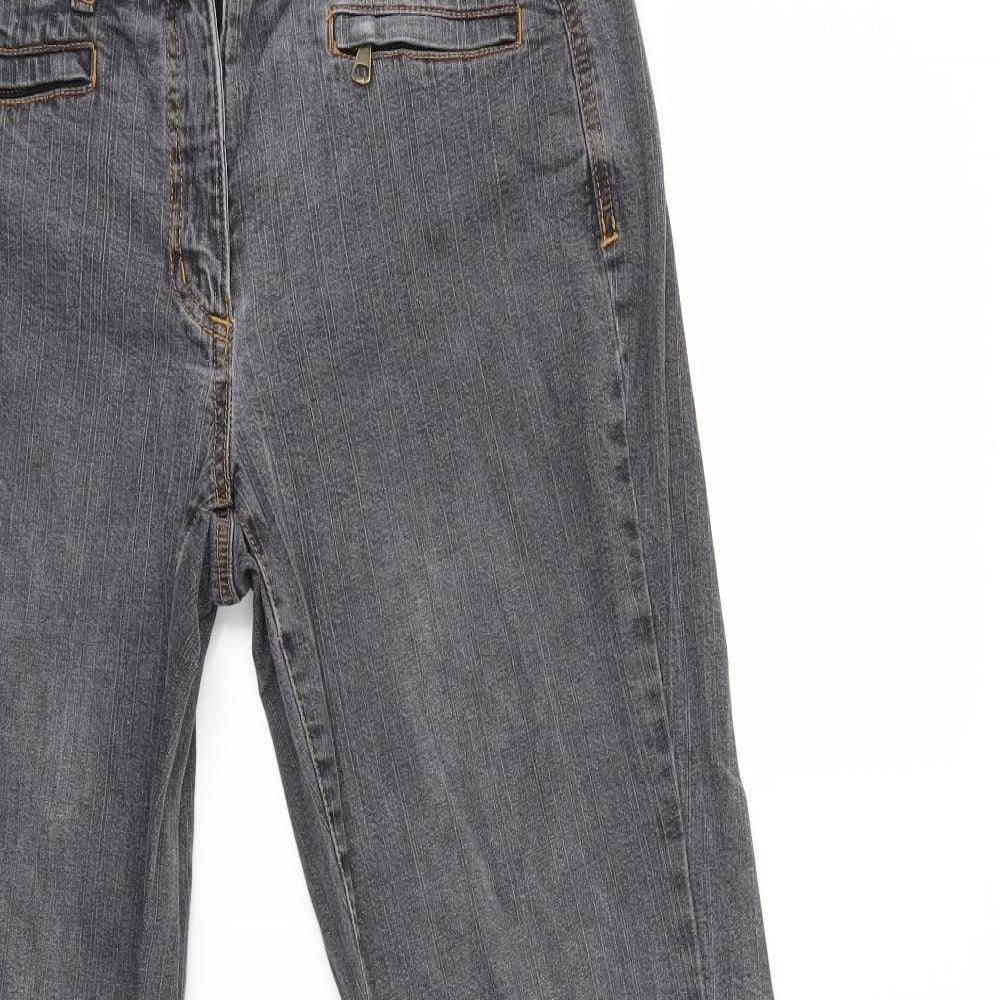 Mia Linea Womens Grey   Bootcut Jeans Size 32 in L30 in