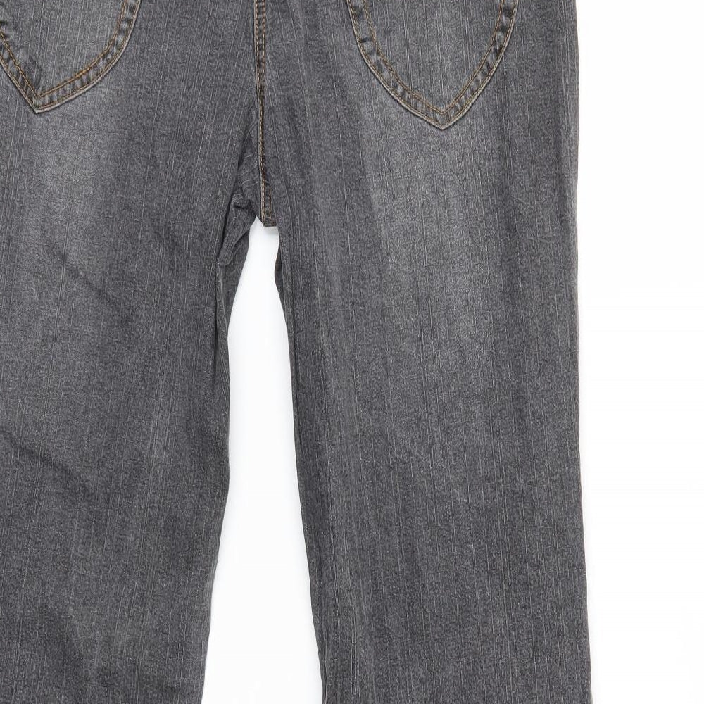 Mia Linea Womens Grey   Bootcut Jeans Size 32 in L30 in