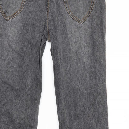 Mia Linea Womens Grey   Bootcut Jeans Size 32 in L30 in