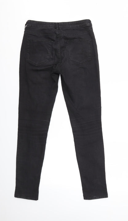 Womens UK Size 10 H&M Regular Fit Skinny Black Jeans