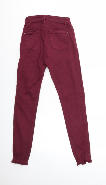 Ds Fashion Womens Purple   Skinny Jeans Size 8 L28 in