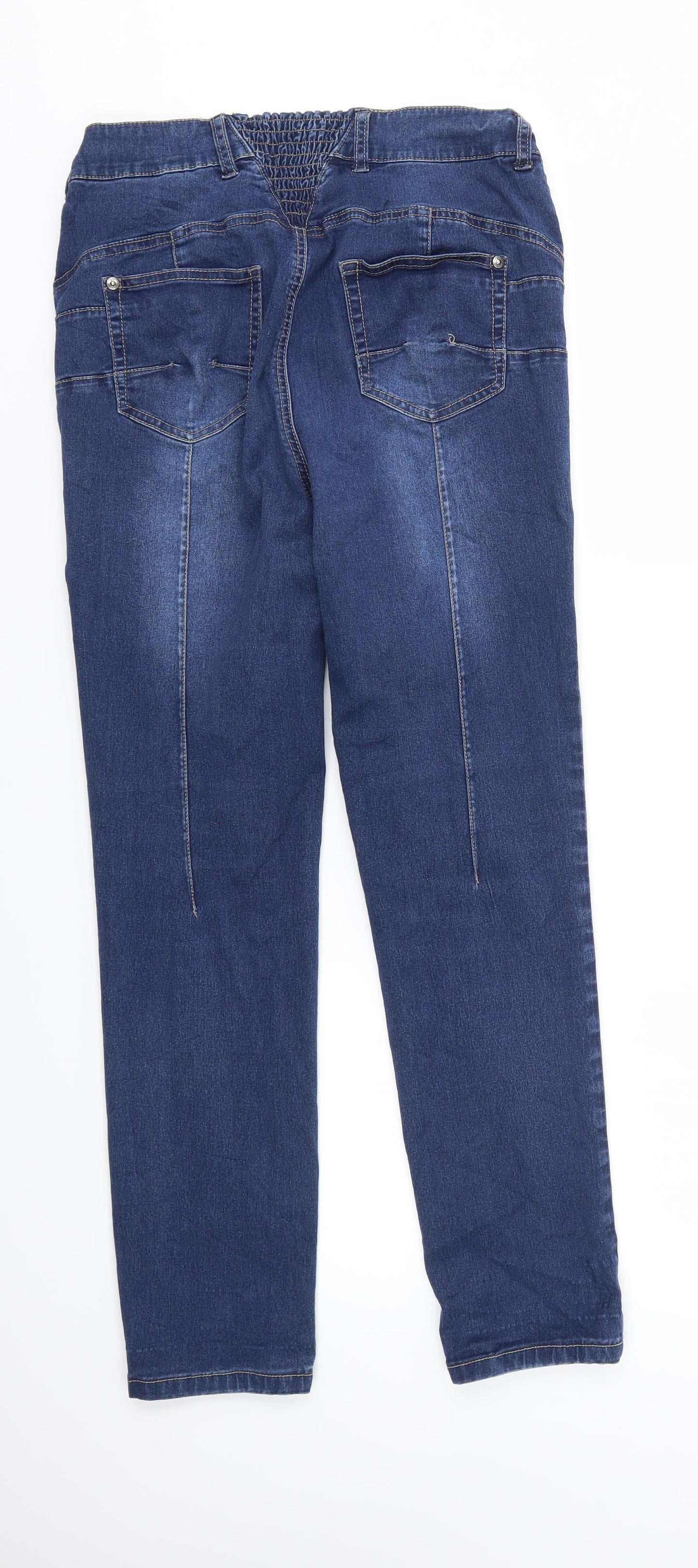 Womens UK Size 16 BPC Regular Fit Skinny Blue Jeans