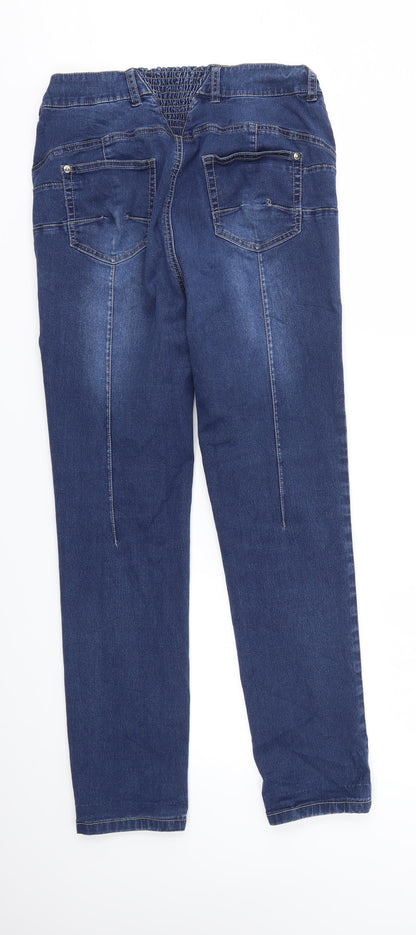 Womens UK Size 16 BPC Regular Fit Skinny Blue Jeans