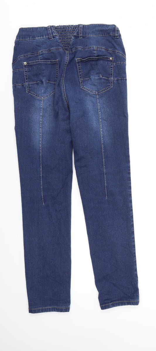 Womens UK Size 16 BPC Regular Fit Skinny Blue Jeans