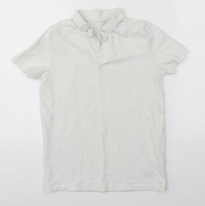 NEXT Girls White   Basic Polo Size 10 Years