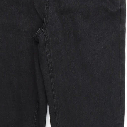 24/7 Authentic Denim Womens Black   Skinny Jeans Size 10 L28 in - FLARE
