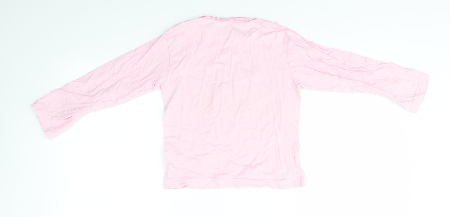 Preworn Girls Multicoloured Solid  Top Pyjama Top Size 7-8 Years  - SLEEPOVER