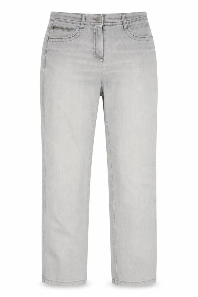 Womens UK Size 10 Bonita Regular Fit Straight Grey Jeans