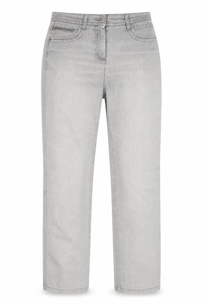Womens UK Size 10 Bonita Regular Fit Straight Grey Jeans
