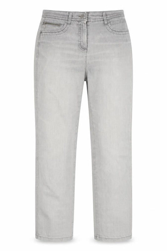 Womens UK Size 10 Bonita Regular Fit Straight Grey Jeans