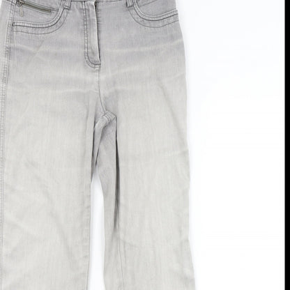 Womens UK Size 10 Bonita Regular Fit Straight Grey Jeans