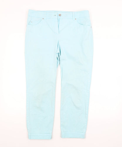 Gerry Weber Womens Blue   Trousers  Size 14 L25 in