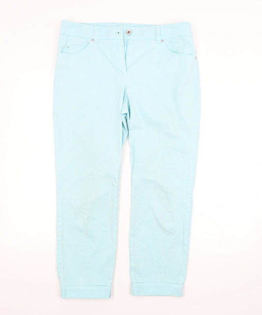 Gerry Weber Womens Blue   Trousers  Size 14 L25 in
