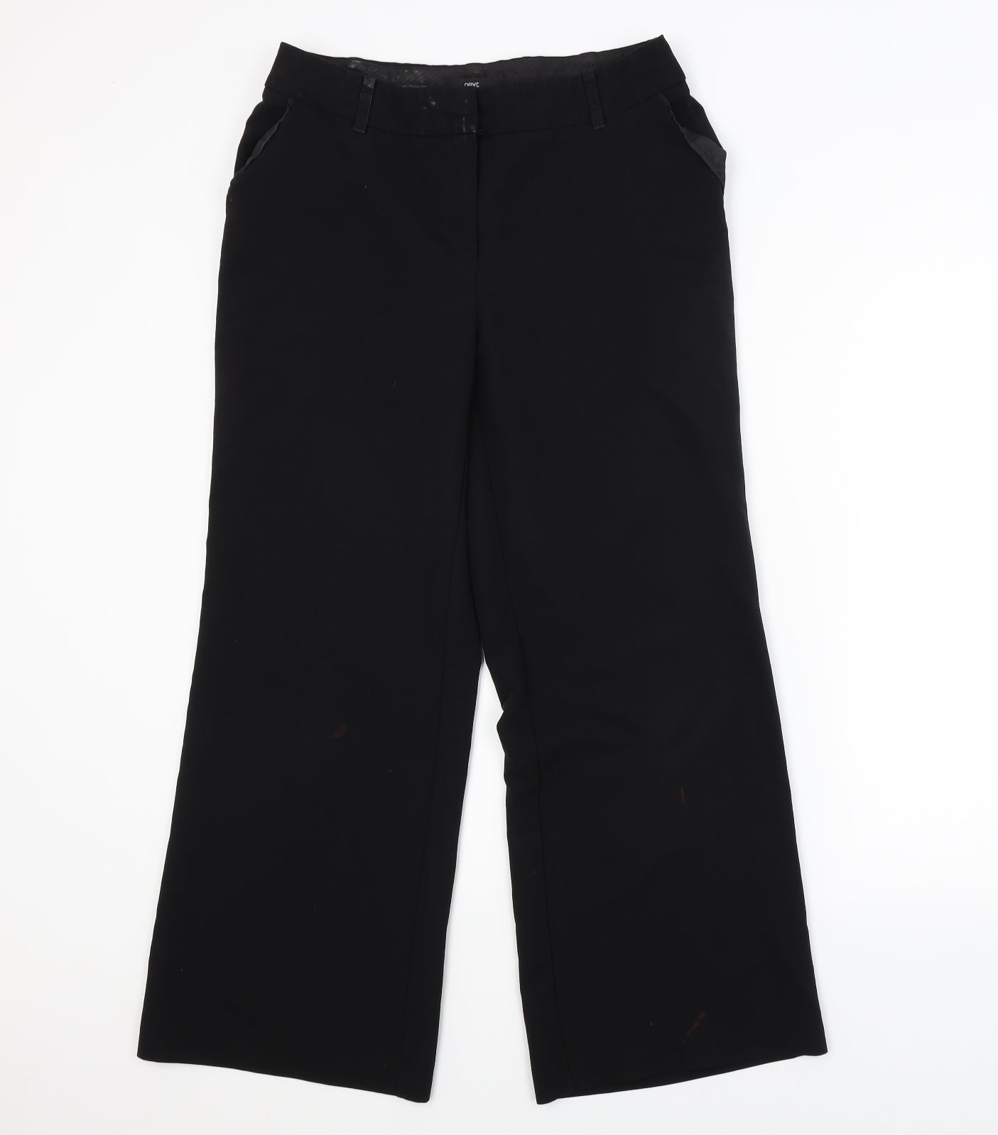 Womens UK Size 12 NEXT Regular Fit  Black Trousers