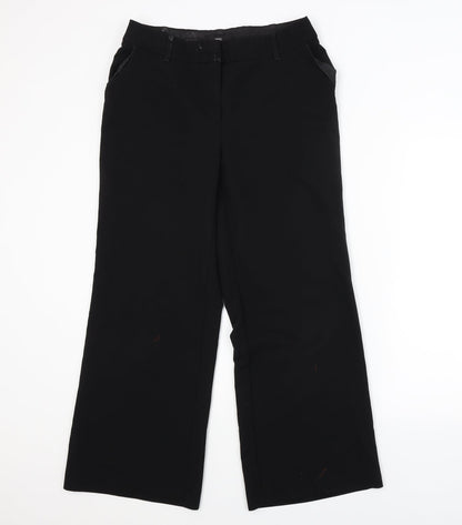 Womens UK Size 12 NEXT Regular Fit  Black Trousers
