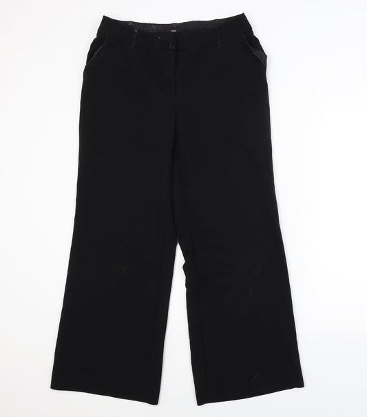 Womens UK Size 12 NEXT Regular Fit  Black Trousers