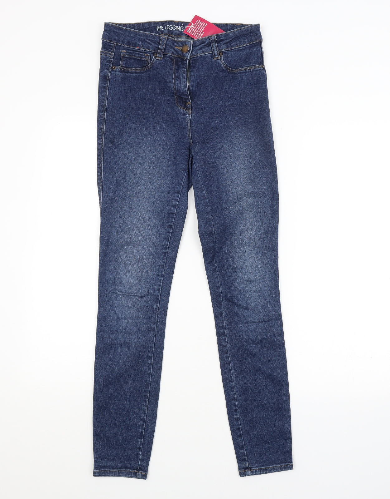 Womens UK Size S Preworn Regular Fit Skinny Blue Jeans