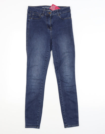 Womens UK Size S Preworn Regular Fit Skinny Blue Jeans