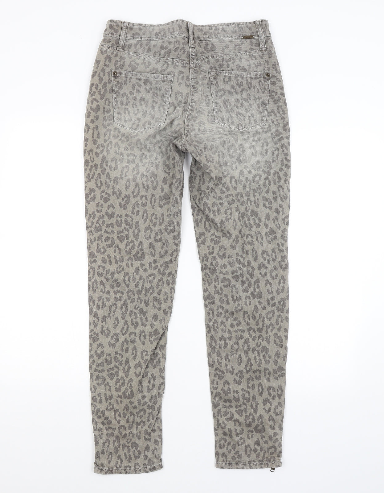 Womens UK Size  Preworn Regular Fit Straight Grey Jeans